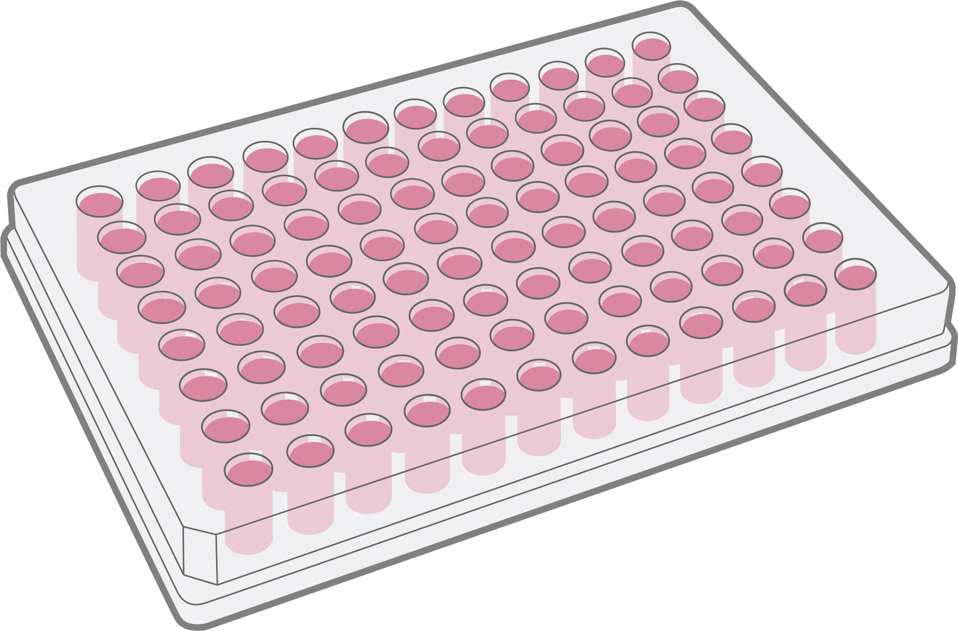96-well ELISA plate for hormone detection assay